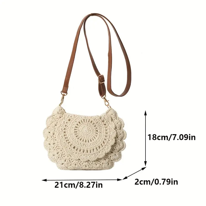 Viral Crochet Tote Bag – Reusable & Stylish Shoulder Bag Crossbody Tote Bag for Women