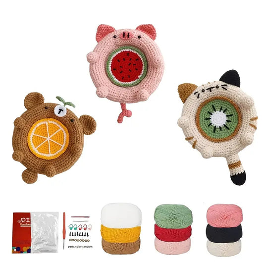 3 pcs Crochet Kit for Beginners – All-in-One Handmade Starter Set for Relaxation & Focus