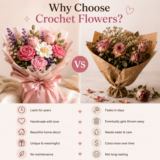 Why Should I Buy Crochet Flowers Instead of Real Ones?