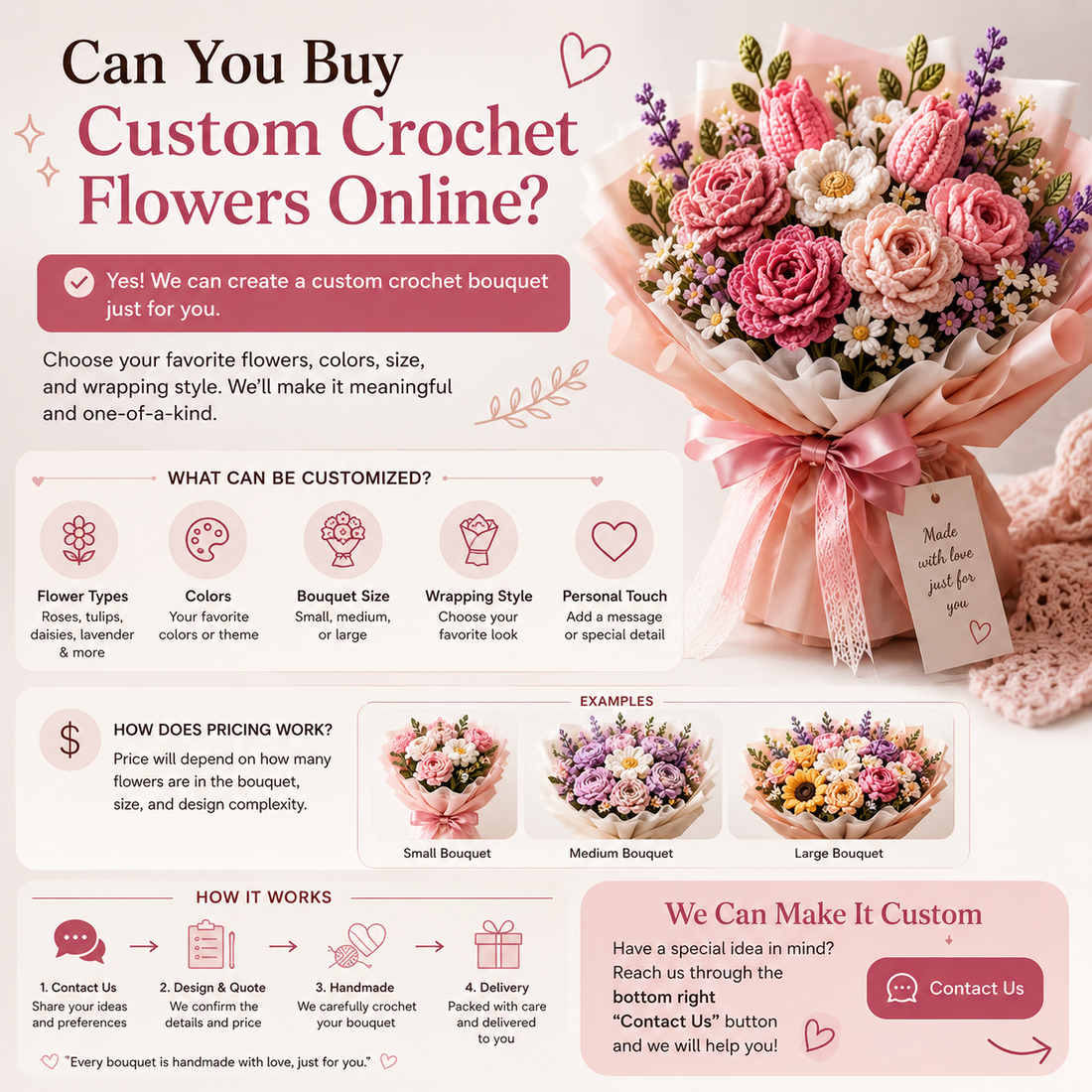 Can You Buy Custom Crochet Flowers Online?