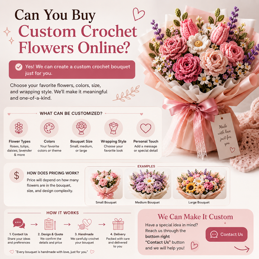 Can You Buy Custom Crochet Flowers Online?